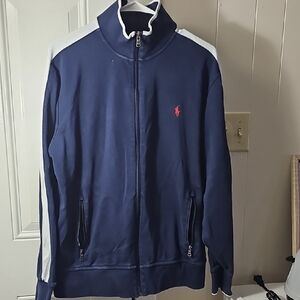 Polo by Ralph Lauren Blue Jacket with White Stripes